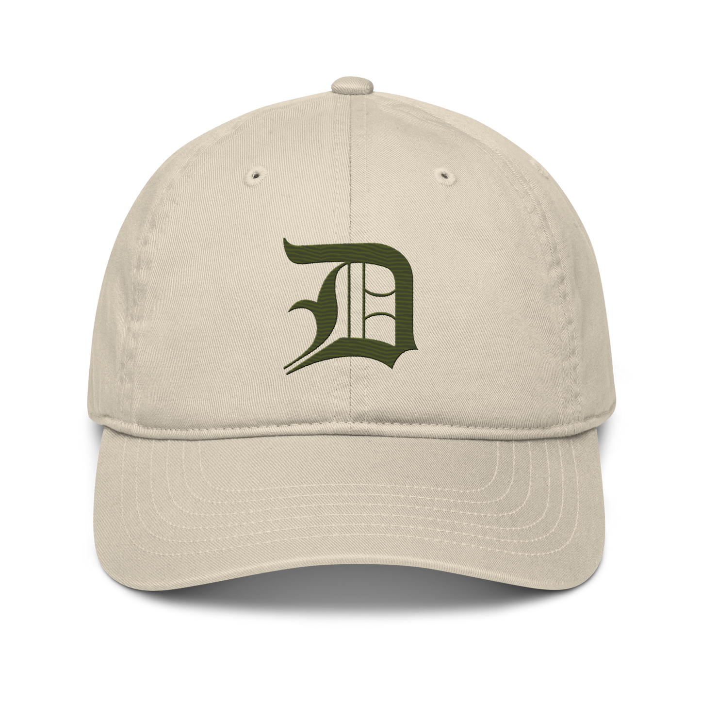 Detroit 'Old English D' Classic Baseball Cap (Army Green)