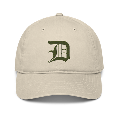 Detroit 'Old English D' Classic Baseball Cap (Army Green)