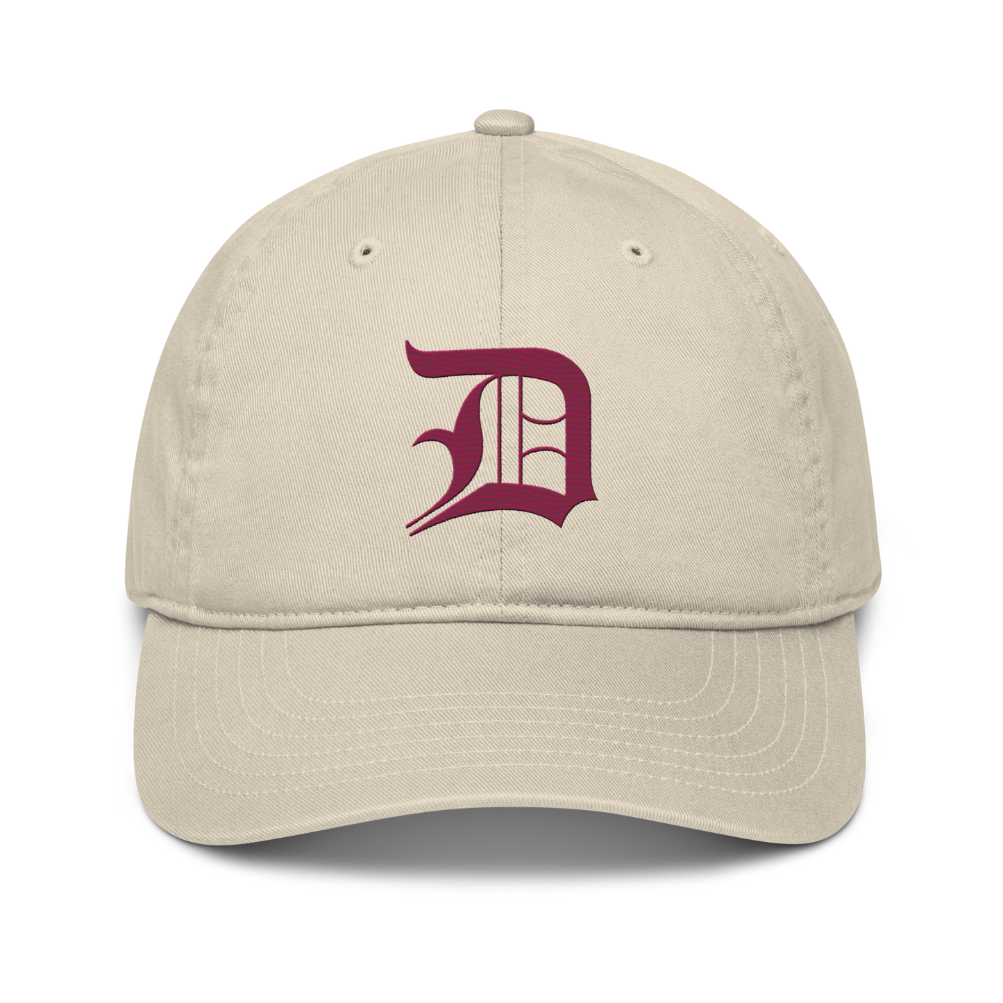 Detroit 'Old English D' Classic Baseball Cap (Ruby Red)