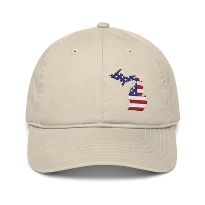 Michigan Classic Baseball Cap (USA Flag Outline)