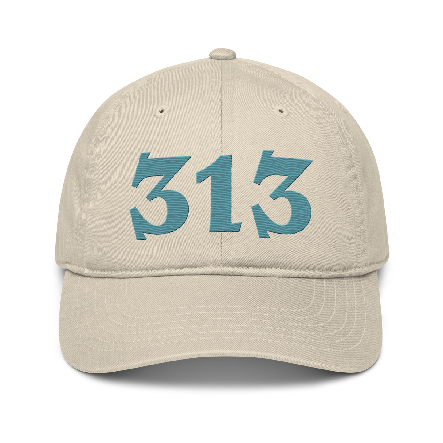 Detroit '313' Classic Baseball Cap (Angry Font) | Huron Blue