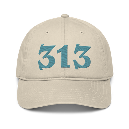 Detroit '313' Classic Baseball Cap (Angry Font) | Huron Blue