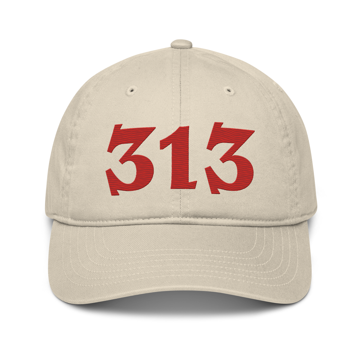 Detroit '313' Classic Baseball Cap (Angry Font) | Aliform Red