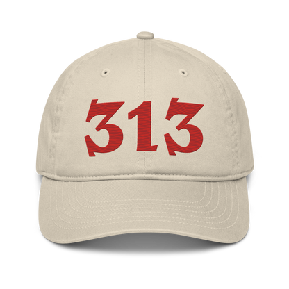 Detroit '313' Classic Baseball Cap (Angry Font) | Aliform Red