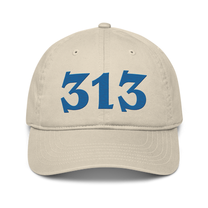 Detroit '313' Classic Baseball Cap (Angry Font) | Azure