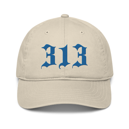 Detroit '313' Classic Baseball Cap (Old English) | Azure