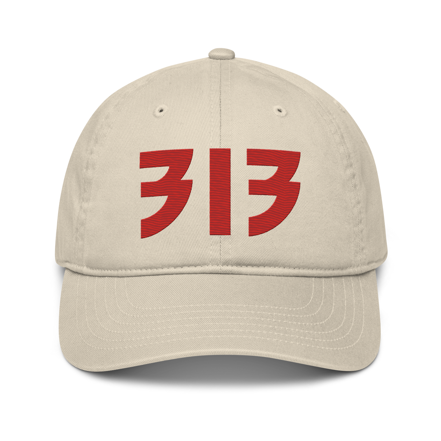 Detroit '313' Classic Baseball Cap (Glam Font) | Aliform Red