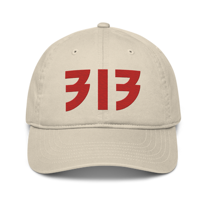 Detroit '313' Classic Baseball Cap (Glam Font) | Aliform Red