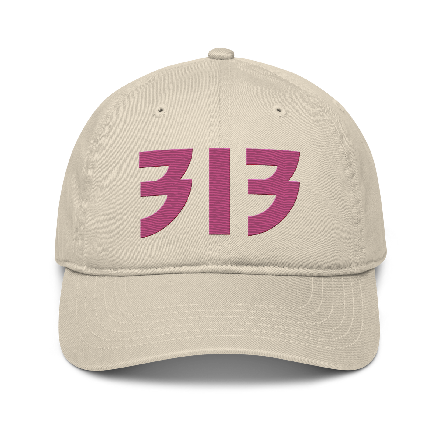 Detroit '313' Classic Baseball Cap (Glam Font) | Apple Blossom Pink