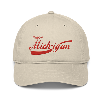 'Enjoy Michigan' Classic Baseball Cap | Sodapop Parody