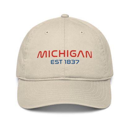 'Michigan EST 1837' Classic Baseball Cap | Space Agency Parody