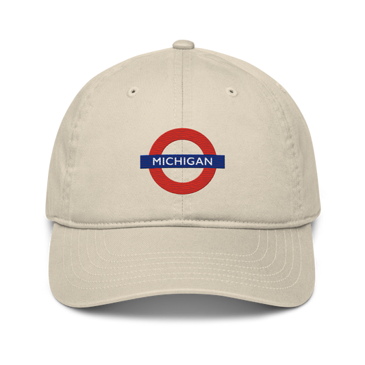 'Michigan' Classic Baseball Cap | London Tube Parody