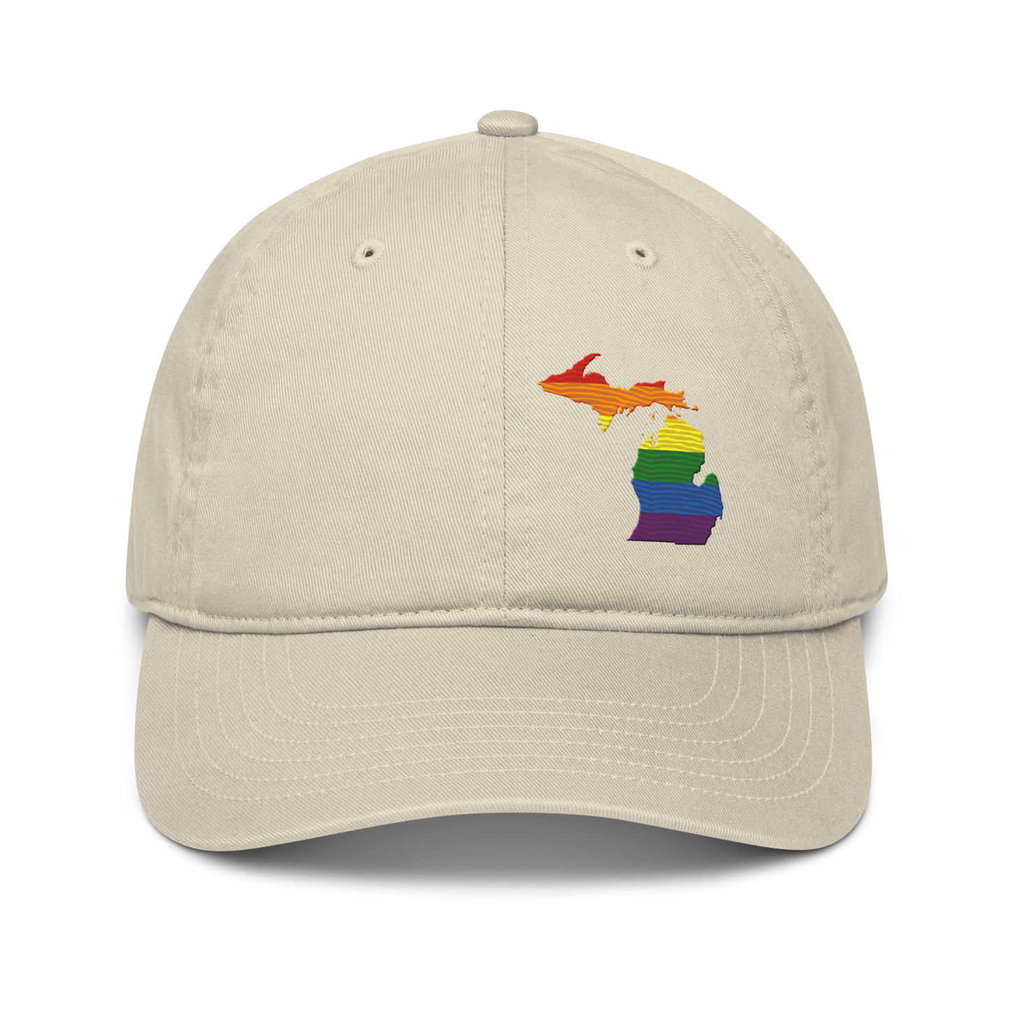 Michigan Classic Baseball Cap | Rainbow Pride Outline