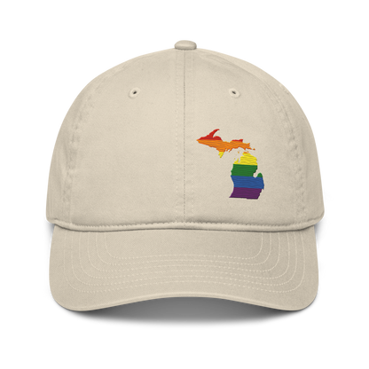 Michigan Classic Baseball Cap | Rainbow Pride Outline