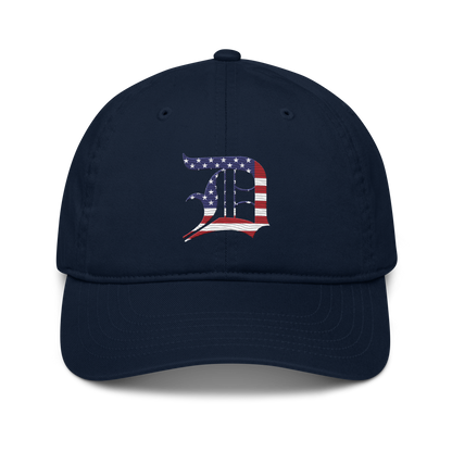 Detroit 'Old English D' Classic Baseball Cap (Patriotic Edition)