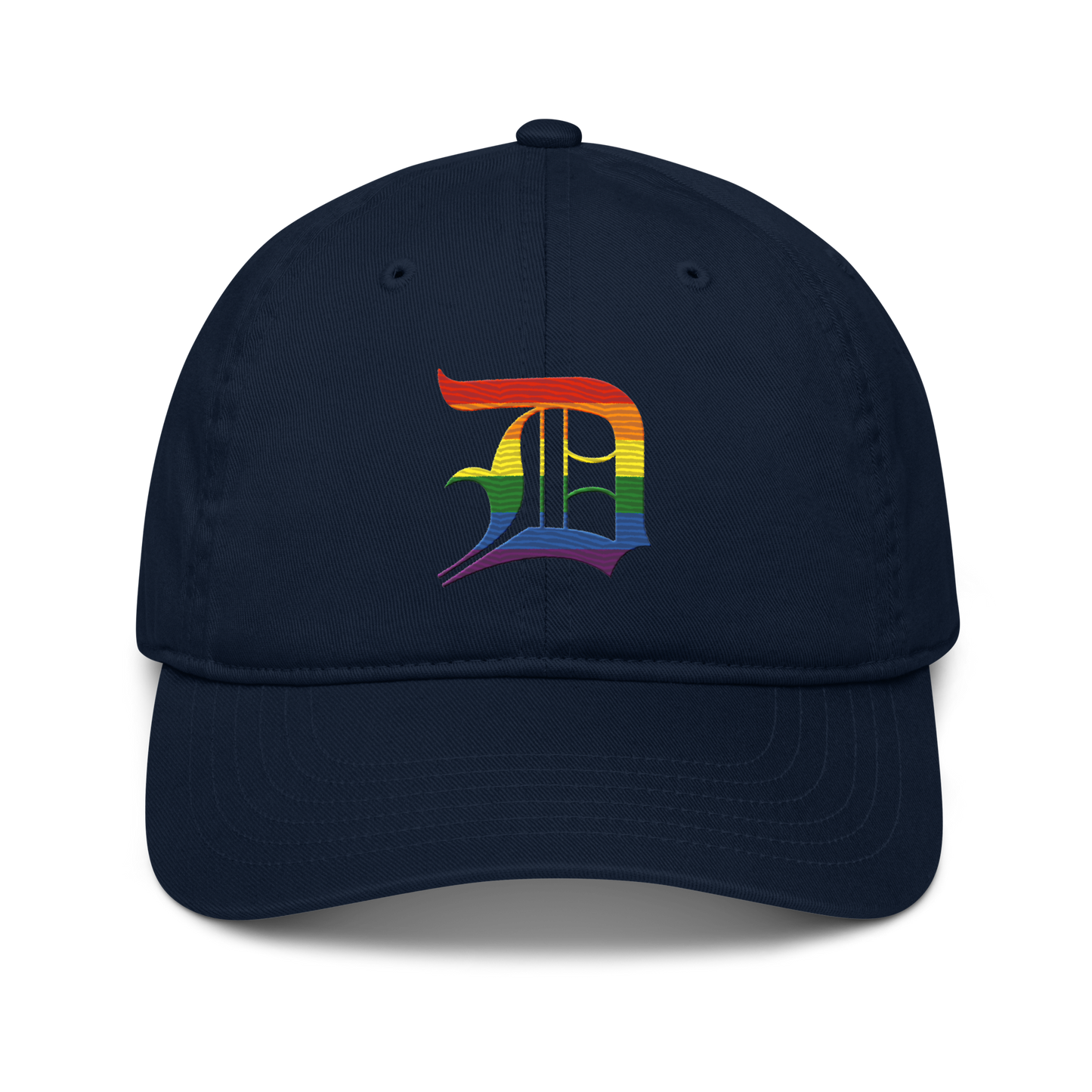 Detroit 'Old English D' Classic Baseball Cap (Rainbow Pride Edition)