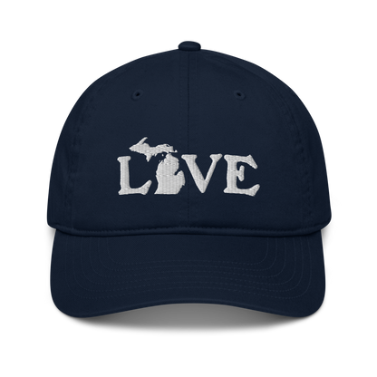 Michigan 'Love' Classic Baseball Cap (Woodcut Font)