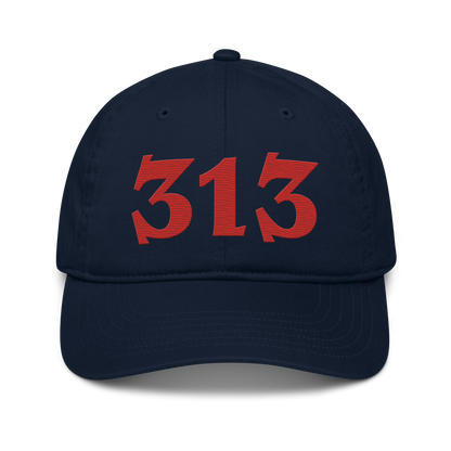 Detroit '313' Classic Baseball Cap (Angry Font) | Aliform Red