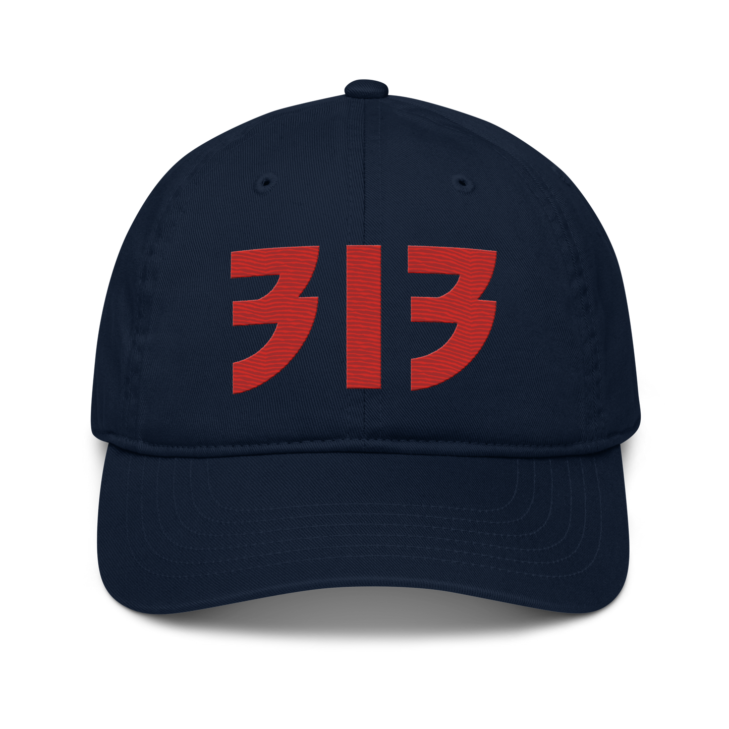 Detroit '313' Classic Baseball Cap (Glam Font) | Aliform Red