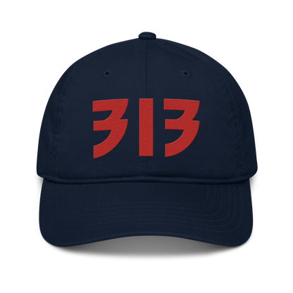 Detroit '313' Classic Baseball Cap (Glam Font) | Aliform Red