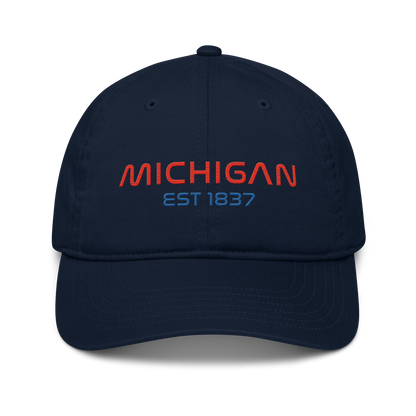 'Michigan EST 1837' Classic Baseball Cap | Space Agency Parody