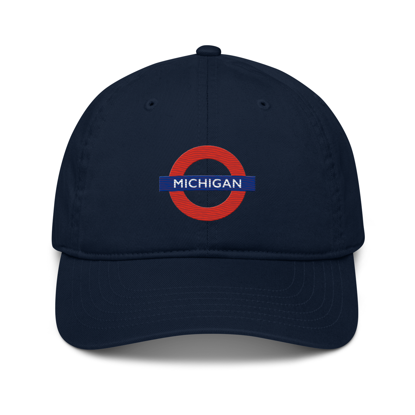 'Michigan' Classic Baseball Cap | London Tube Parody