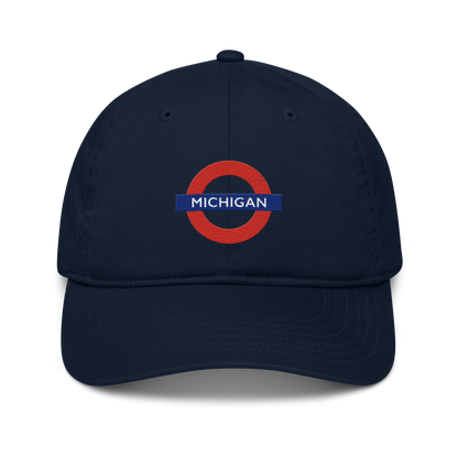 'Michigan' Classic Baseball Cap | London Tube Parody