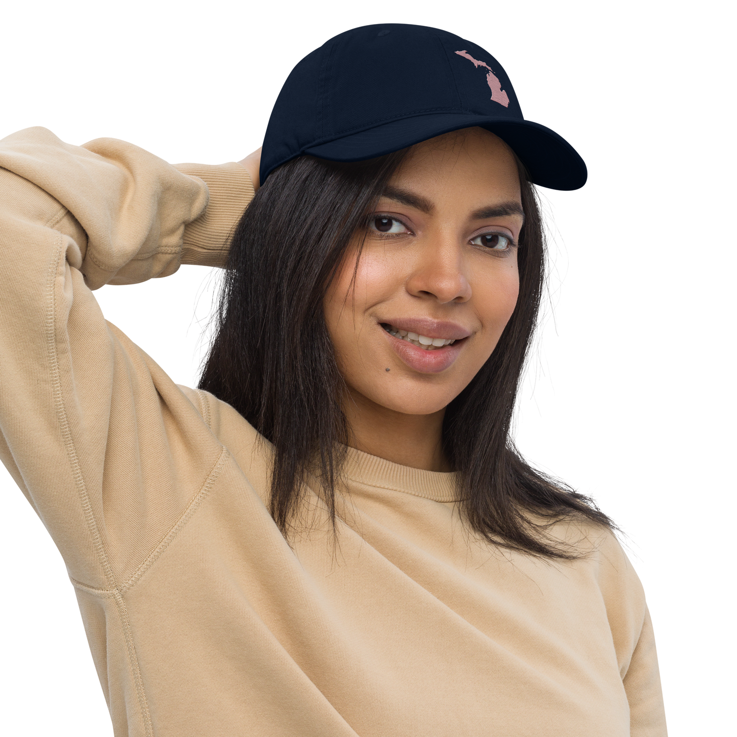 Michigan Classic Baseball Cap | Cherry Blossom Pink Outline