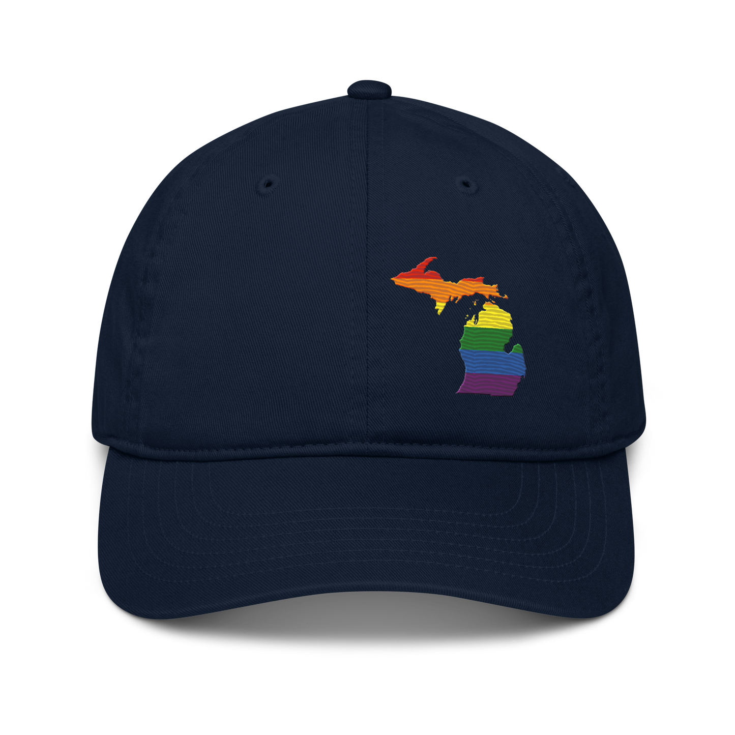 Michigan Classic Baseball Cap | Rainbow Pride Outline