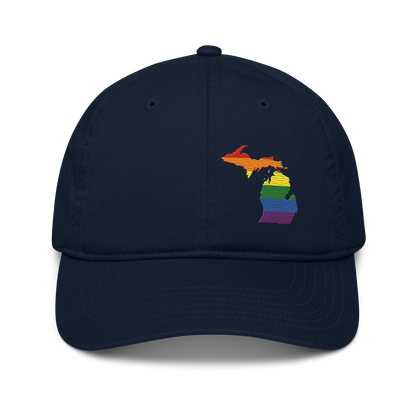 Michigan Classic Baseball Cap | Rainbow Pride Outline