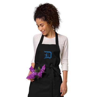 Detroit 'Old English D' Apron (Azure) | Unisex Emb.