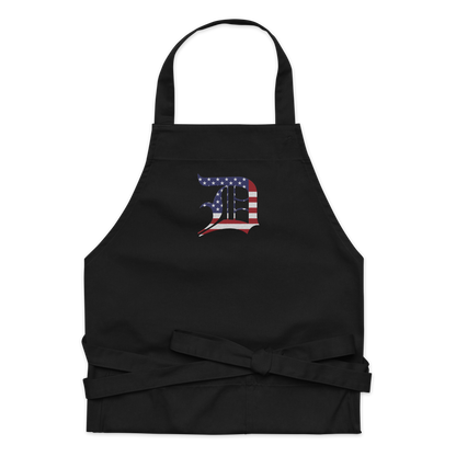 Detroit 'Old English D' Apron (Patriotic Edition) | Unisex Emb.