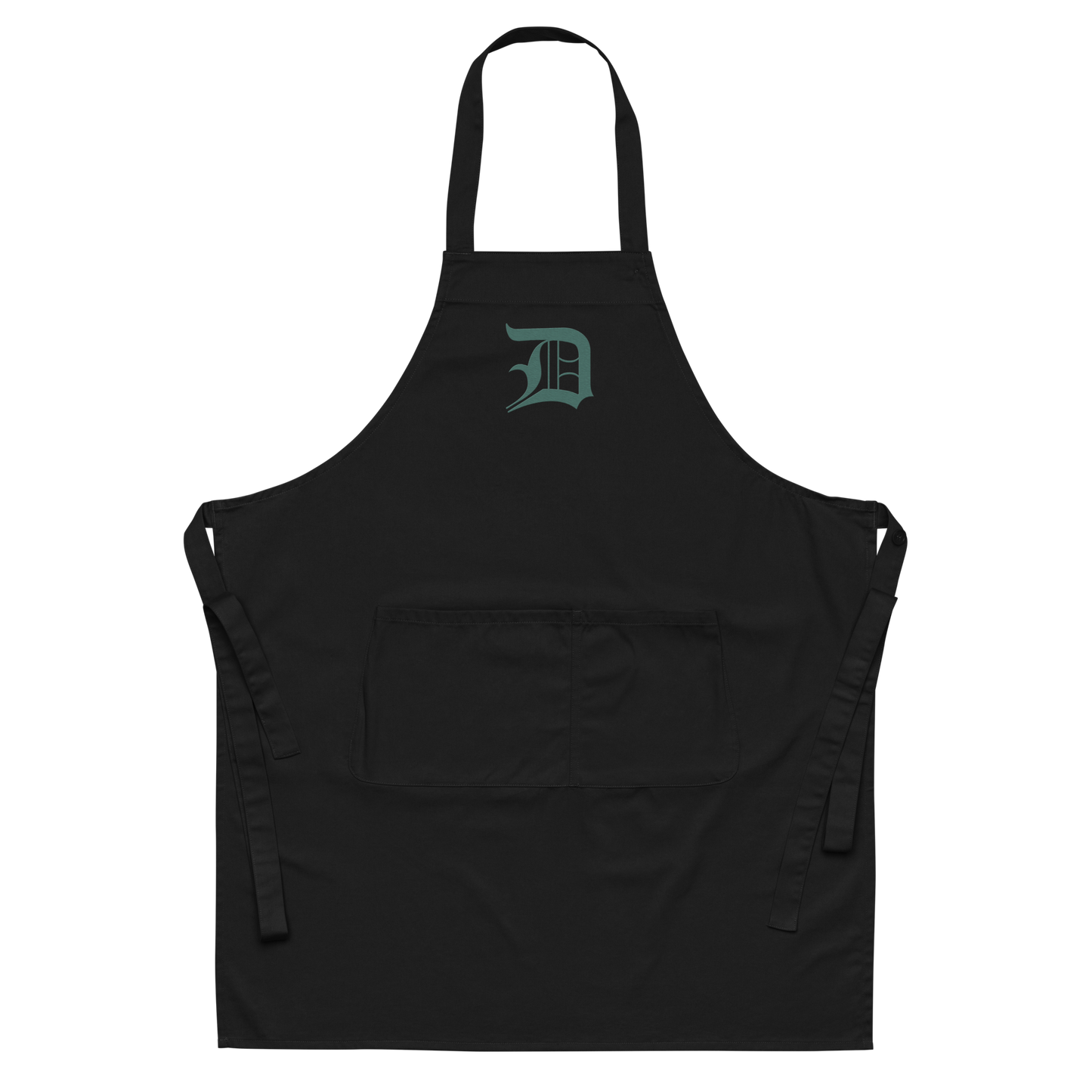 Detroit 'Old English D' Apron (Copper Green) | Unisex Emb.