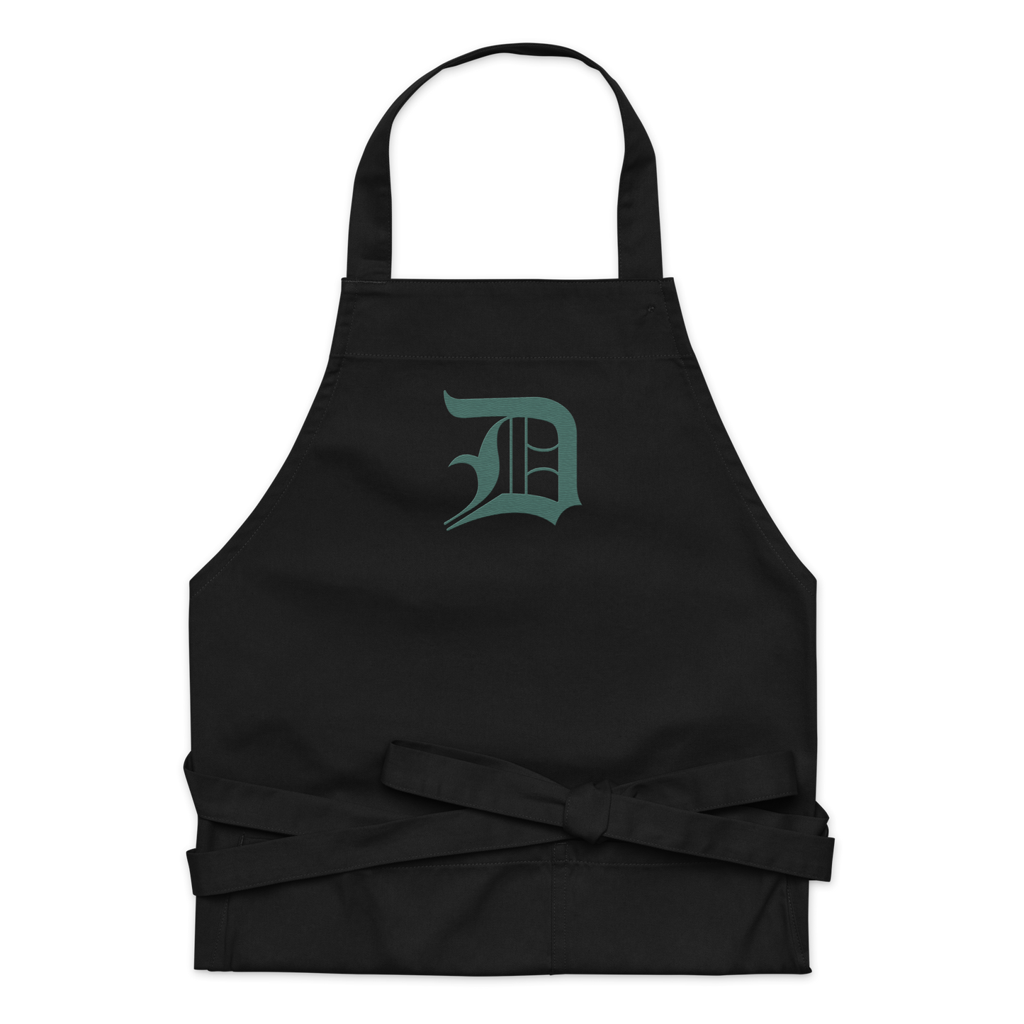 Detroit 'Old English D' Apron (Copper Green) | Unisex Emb.