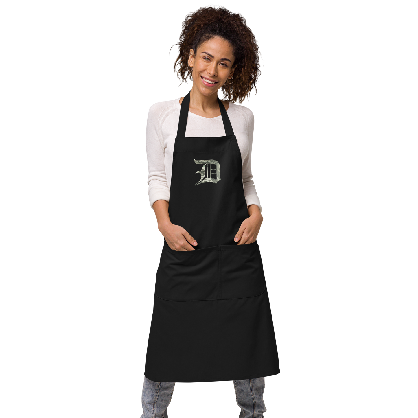 Detroit 'Old English D' Apron (Benjamins Edition) | Unisex Emb.