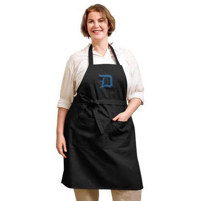 Detroit 'Old English D' Apron (Azure) | Unisex Emb.