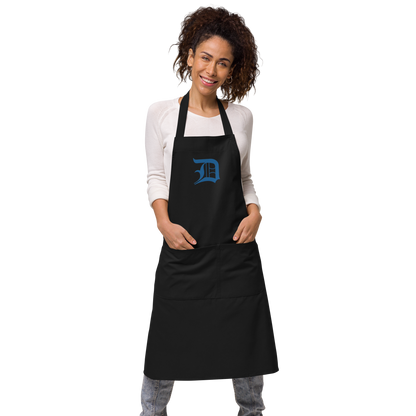 Detroit 'Old English D' Apron (Azure) | Unisex Emb.