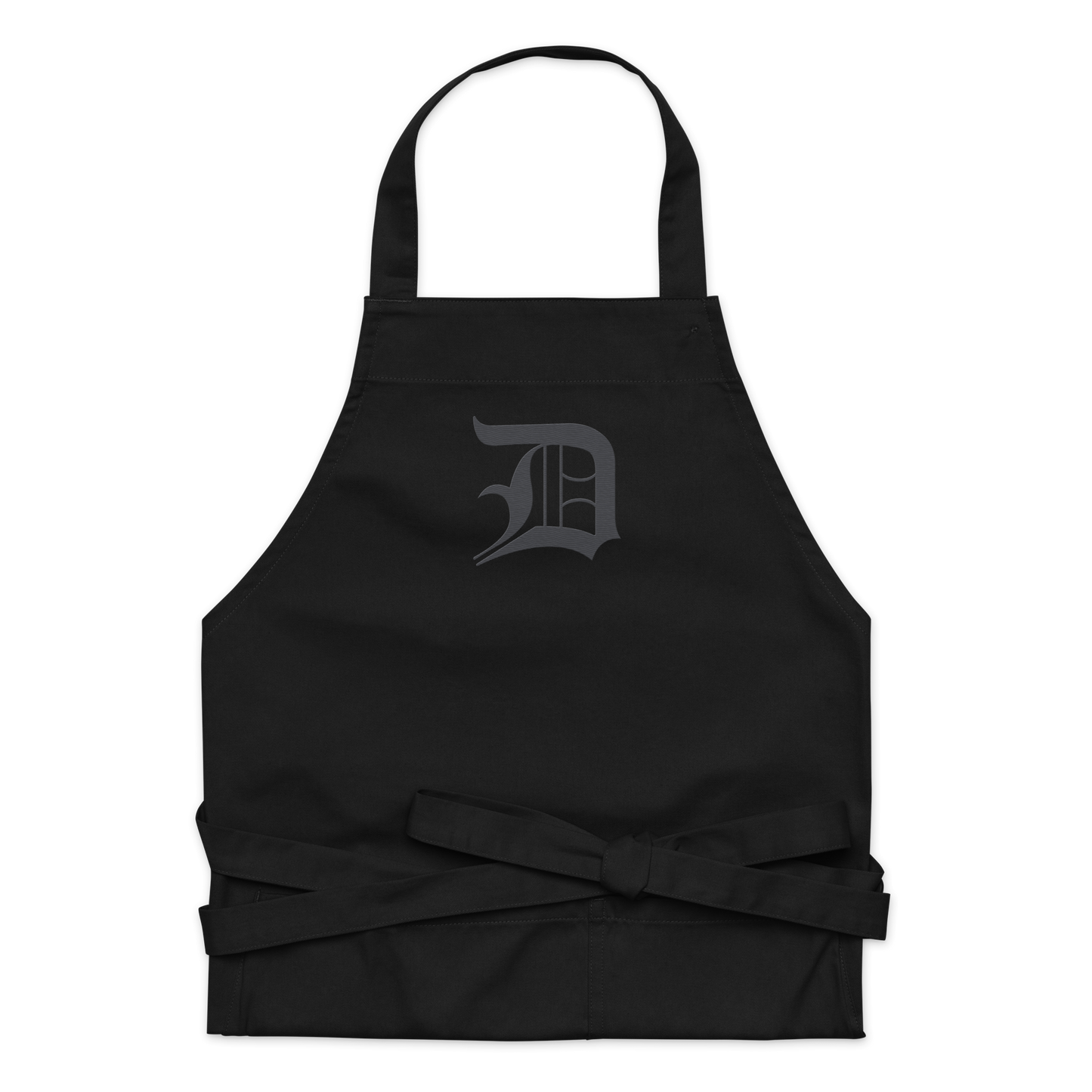 Detroit 'Old English D' Apron (Iron Ore Grey) | Unisex Emb.