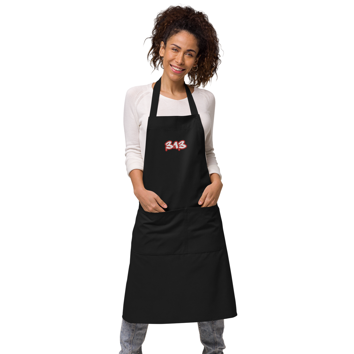 Detroit '313' Apron (Aliform Red) | Unisex Emb.