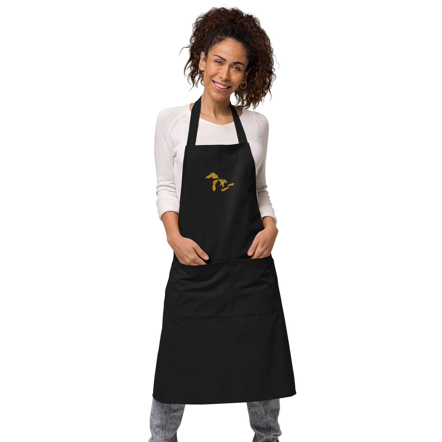 Great Lakes Apron | Unisex Emb. - Gold