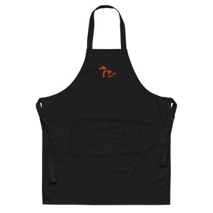 Great Lakes Apron | Unisex Emb. - Maple Leaf Orange