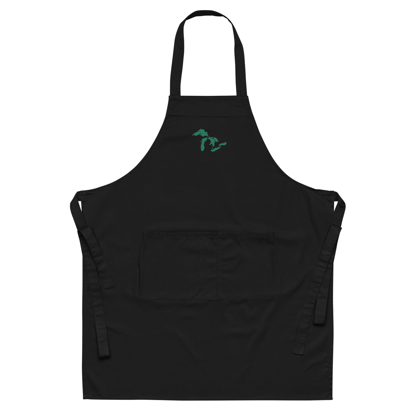 Great Lakes Apron | Unisex Emb. - Emerald Green