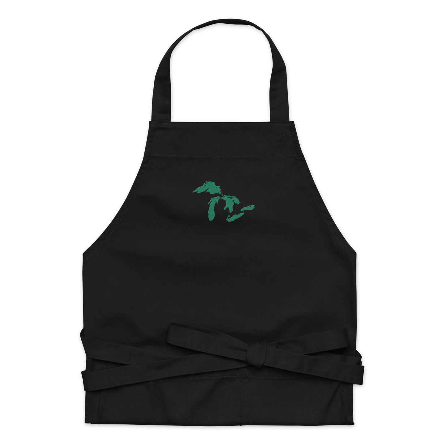 Great Lakes Apron | Unisex Emb. - Emerald Green