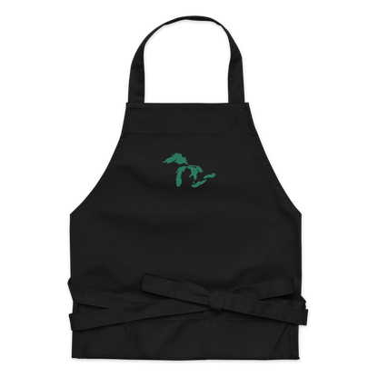 Great Lakes Apron | Unisex Emb. - Emerald Green