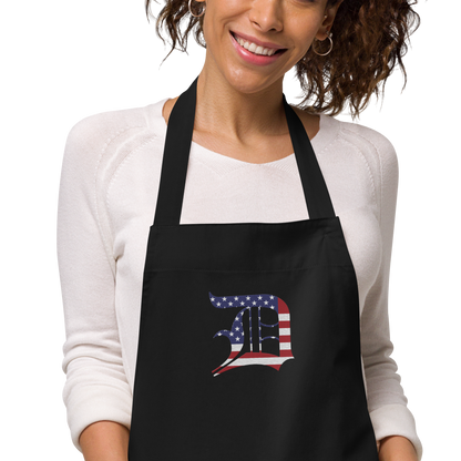 Detroit 'Old English D' Apron (Patriotic Edition) | Unisex Emb.