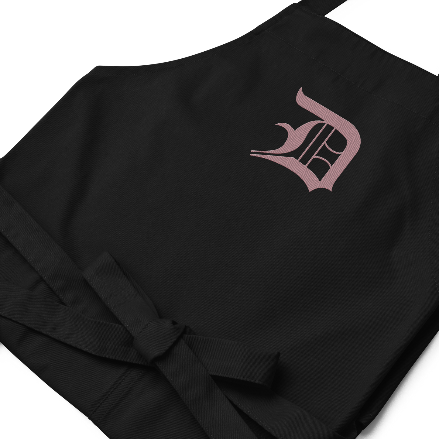 Detroit 'Old English D' Apron (Cherry Blossom Pink) | Unisex Emb.