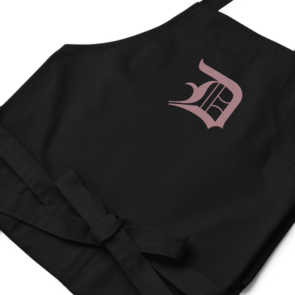 Detroit 'Old English D' Apron (Cherry Blossom Pink) | Unisex Emb.