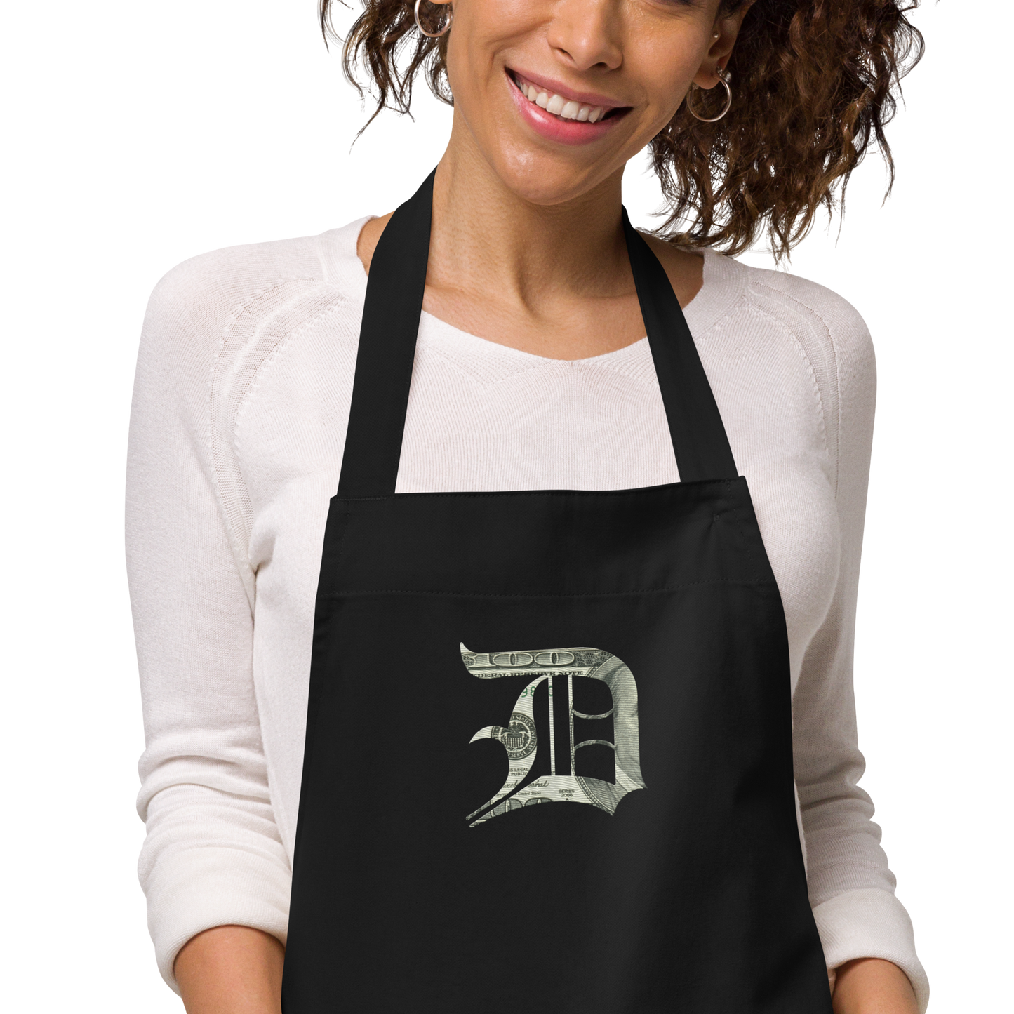 Detroit 'Old English D' Apron (Benjamins Edition) | Unisex Emb.