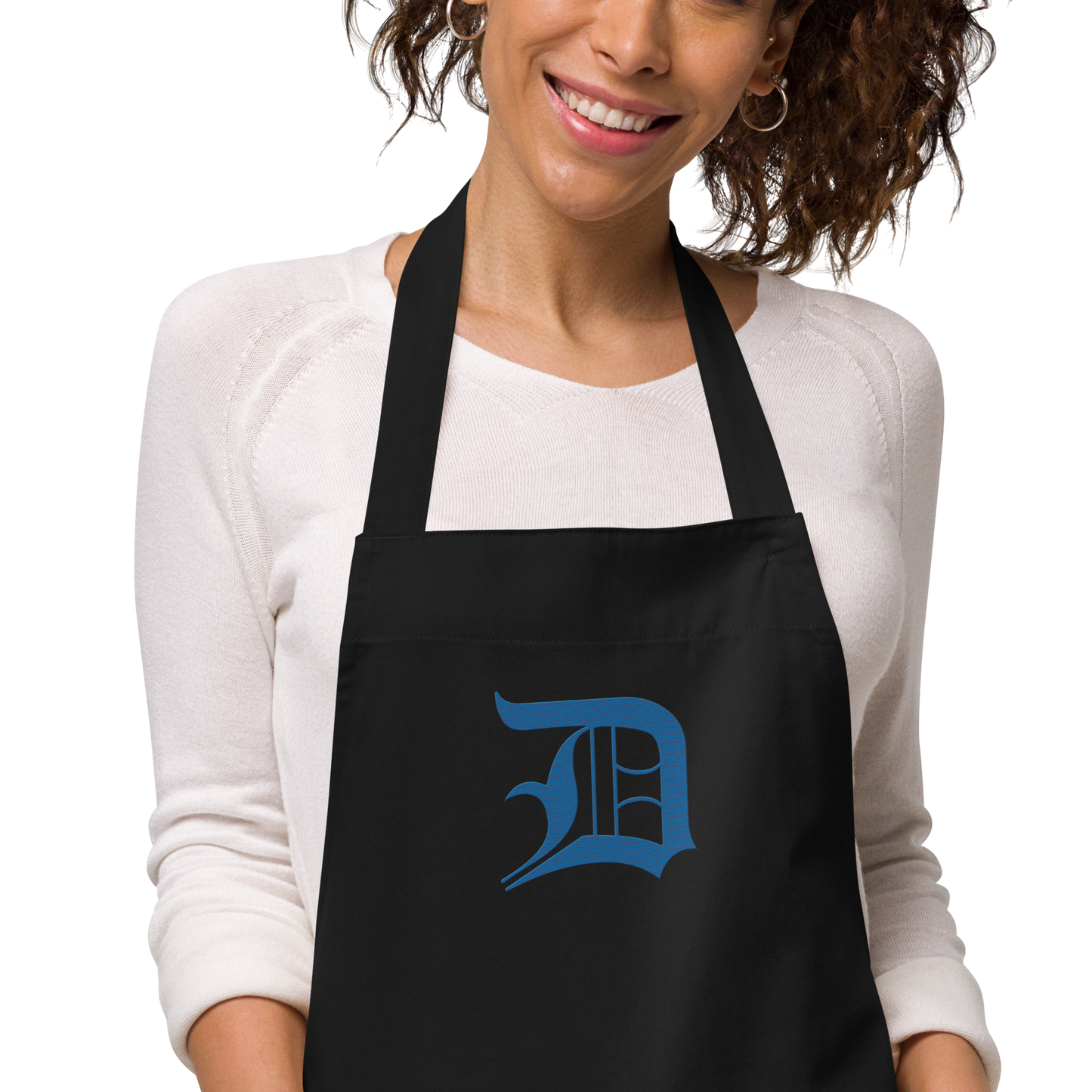 Detroit 'Old English D' Apron (Azure) | Unisex Emb.