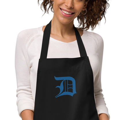 Detroit 'Old English D' Apron (Azure) | Unisex Emb.